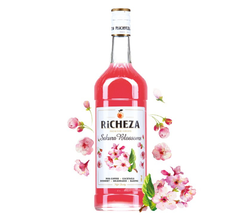 Сироп RiCHEZA Цветы Сакуры стекло (1л)