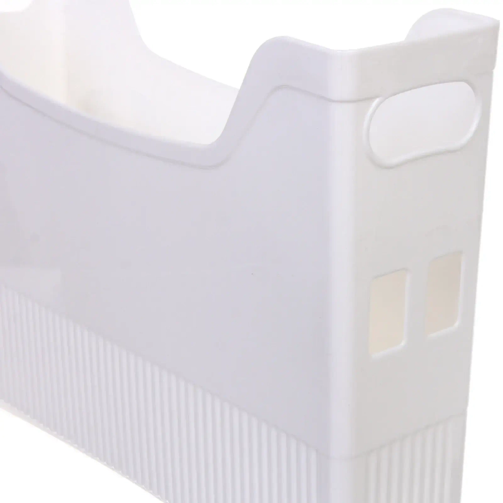 Лоток для хранения на двух колесиках «ШТОФТ», цвет белый, 34*9*25,5см (лейбл Селфи)