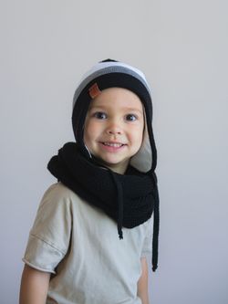 Шапка зимняя вязаная (Монохром) КОДИ