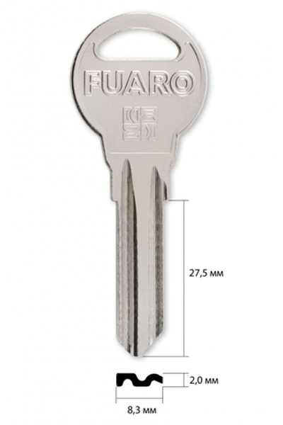 Заготовка английского ключа 10218 FUARO-2 | FU5D