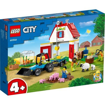 Конструктор LEGO City - Сарай и животные на ферме 60346