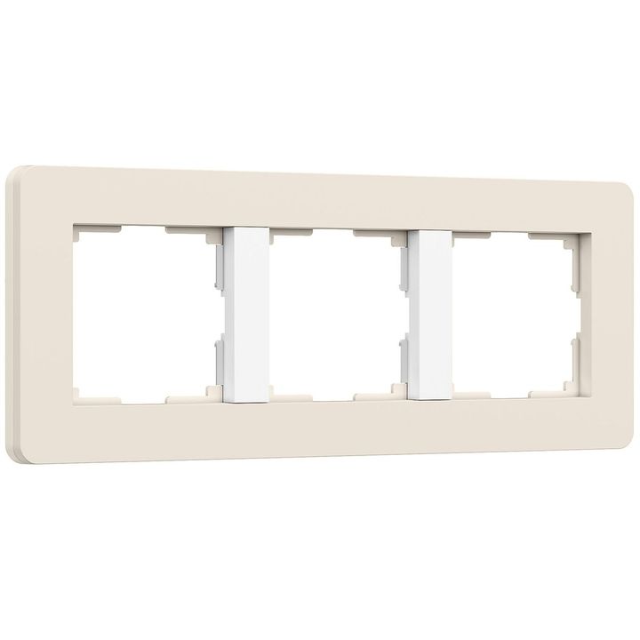 Рамка Werkel Split на 3 поста айвори/белый W0033066 4690389206078