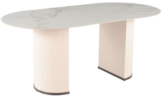 Стол обеденный Boston 180х90 белый керамика