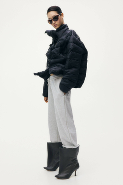 H&M - Glenn Martens Брюки-джоггеры с вышивкой, светло-серый