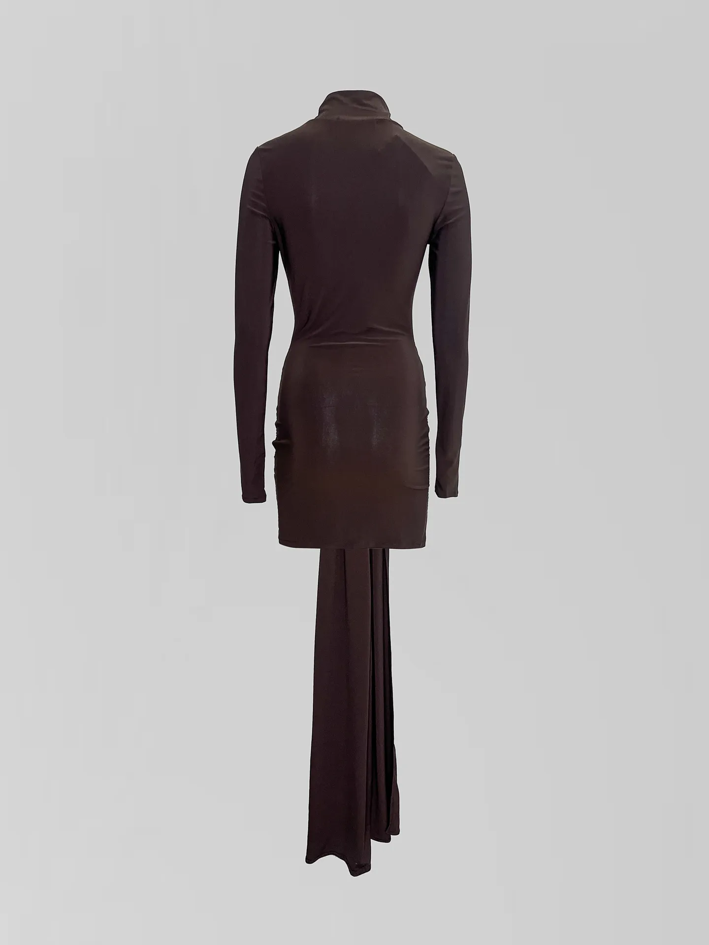 Платье Fashion укороченное однотонное с асимметричными завязками