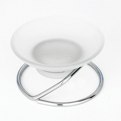 Мыльница настольная круглая хром LIDER Турция