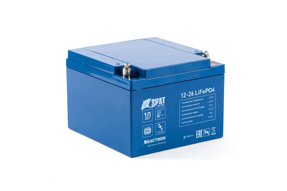 Skat i-Battery 12-26 LiFePO4 аккумулятор Бастион