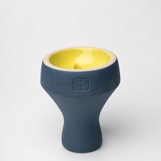Чаша Форма Турка Бетон - Синий Желтый