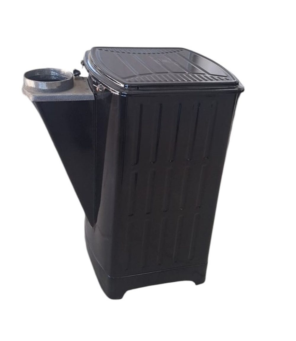Печь отопительно-варочная на углях Hosseven 1002 MODEL SOBA ( 2 трубы 0,7м Q 130 mm +1 колена в комплекте + 2 ведра)