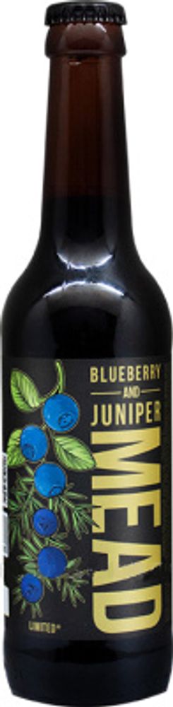 Медовуха Степь и Ветер Блуберри Энд Джунипер / Mead Steppe &amp; Wind Blueberry &amp; Juniper 0.33 - стекло
