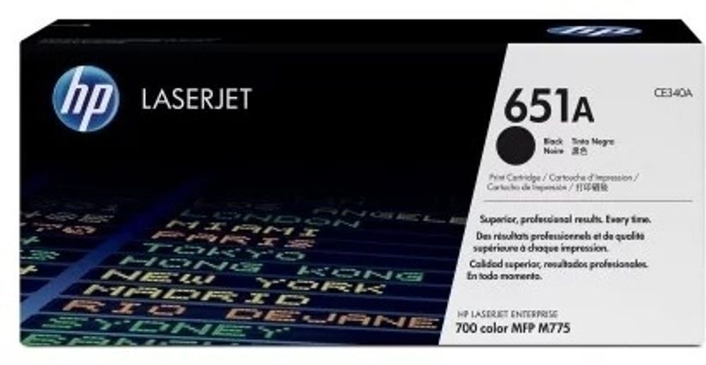 Картриджи HP CE340A черный