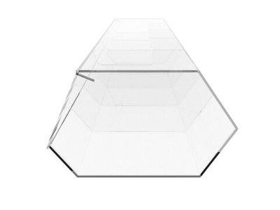 Диспенсер витрина для снеков с единой крышкой на 5 ячеек