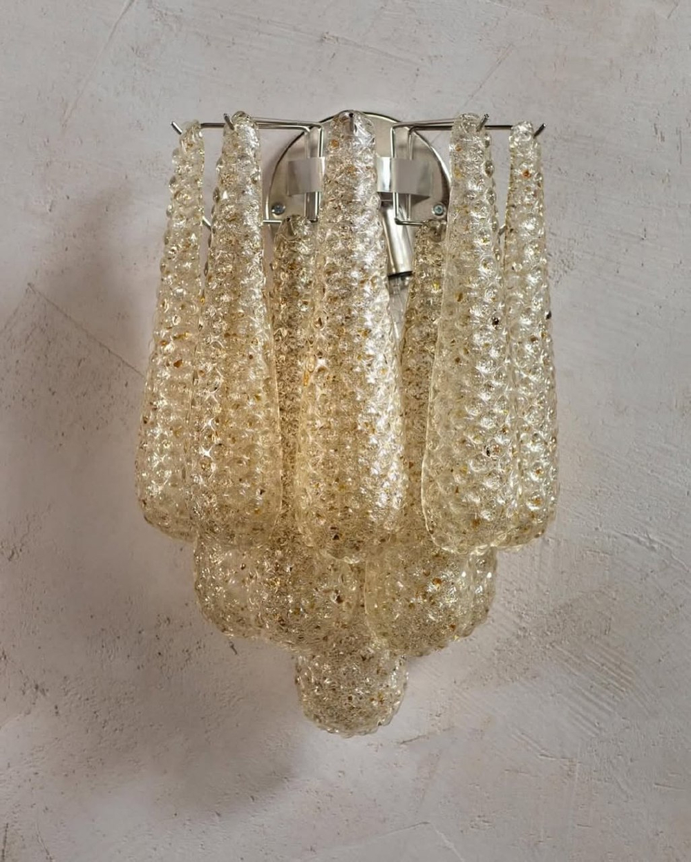 Элегантное настенное бра из венецианского стекла в двух расцветках