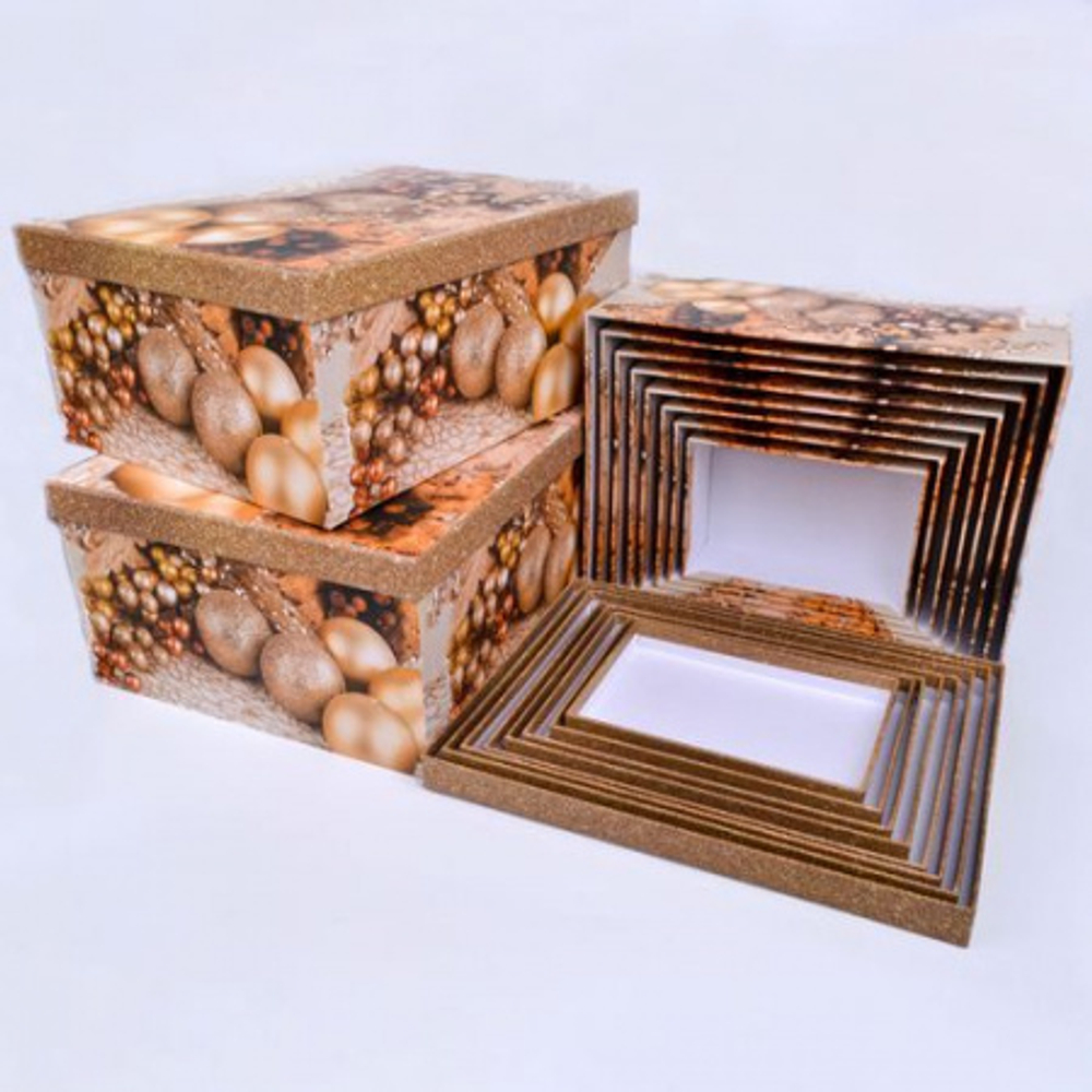 Коробка Прямоугольник  33*25*14,5 Елочные игрушки