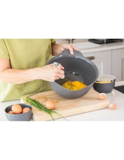 KitchenAid Набор из трех кухонных мисок серого цвета