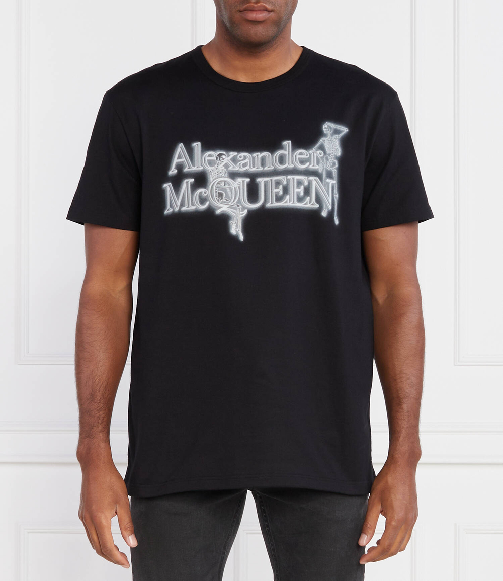 Футболка NEON SKEL Alexander McQueen - черный(750656 QVZ07)