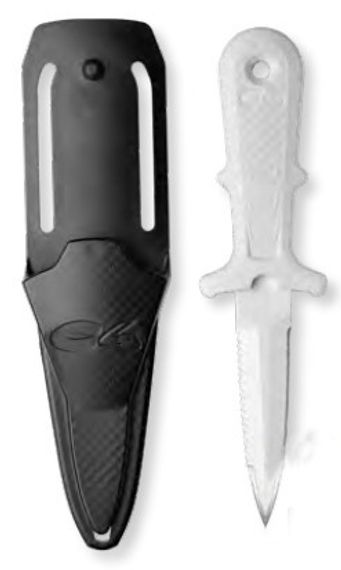 Нож с тефлоновым покрытием C4 Carbon NAIFU S White