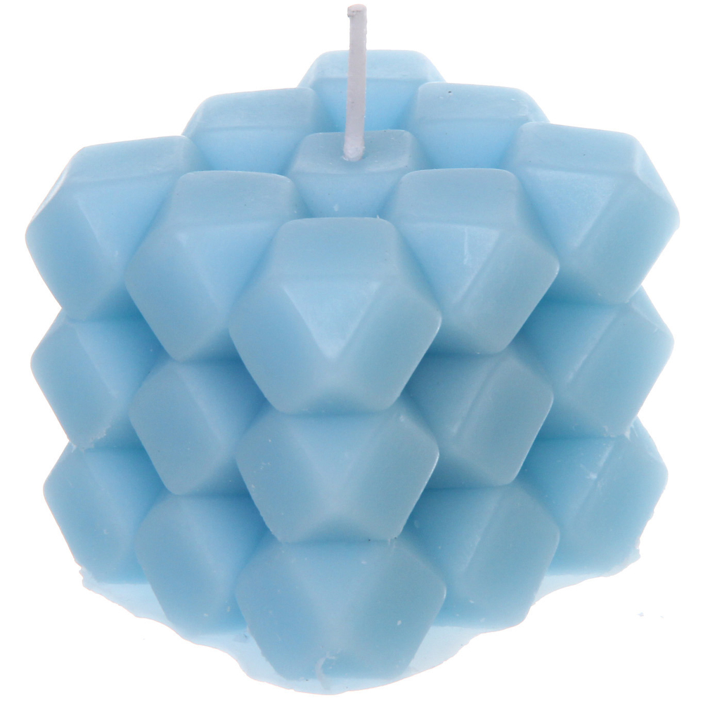 Свеча «Изящный куб» 5*5 , Голубой