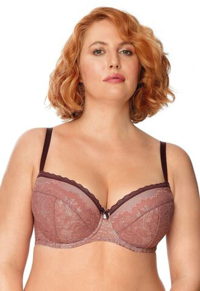 Бюстгальтер Zoe на косточках с дополнительными боковыми поддержками (Размер: 90D) (Цвет: грязно-розовый)