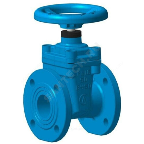 Задвижка чугун 30ч39р МЗВ обрезиненный клин Ду 80 Ру16 Тмакс=150C фл SL12 ЛМЗ