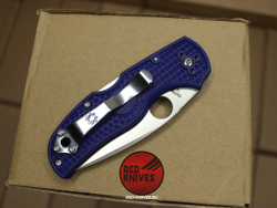 Нож Spyderco Native 5 LTW - фиолетовая рукоять, светлый клинок RK/497