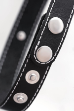 Чокер Штучки-Дрючки Kiss me с белой строчкой черный