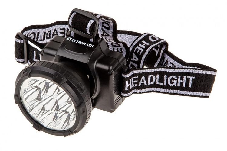 Фонарь ULTRAFLASH, налобный, аккум, LED5363
