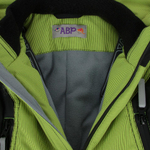 Комбинезон Билл р-р 86 лайм/черный иск.опушка