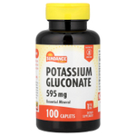 Sundance Vitamins, Глюконат калия, 595 мг, 100 капсул