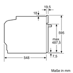 Встраиваемый духовой шкаф BOSCH HBG7341B1, черный
