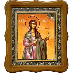 София врачебница, мученица. Икона на холсте.