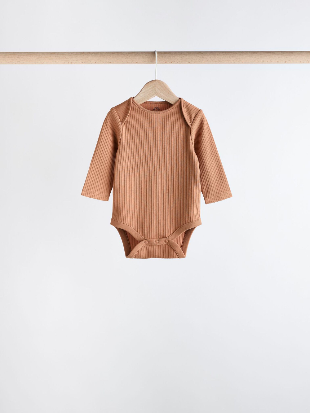 Боди с длинным рукавом для малышей Next K79-795, 5 шт., Хаки, Бежевый, Коричневый