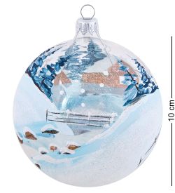 Элита НФШ-1677 Ел.украшение Шар «Домик у колодца» 100 мм