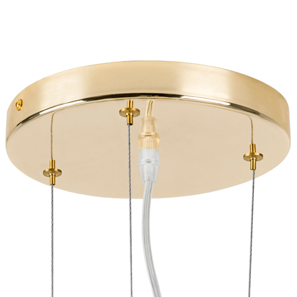 758212 Люстра подв. DIAFANO 21х40W G9 ЗОЛОТО/БЕЛЫЙ