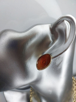 Комплект бижутерии. Набор, колье с серьгам "Ника" в коралловом цвете