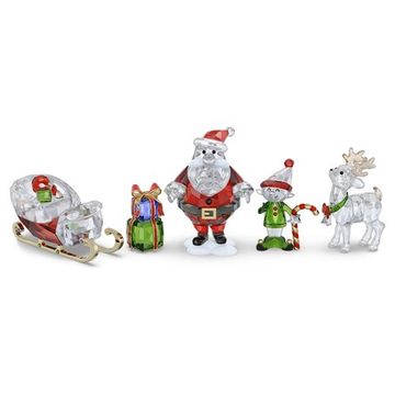 Swarovski Holiday Cheers Santa Story Set
