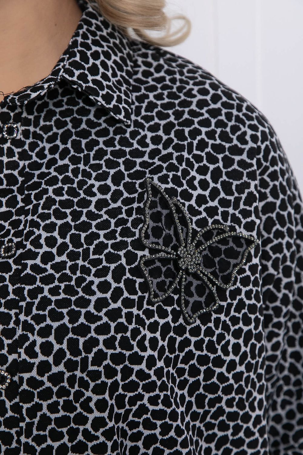 Рубашка Сладкий поцелуй (черно-серая) Б12328-4 LT Collection