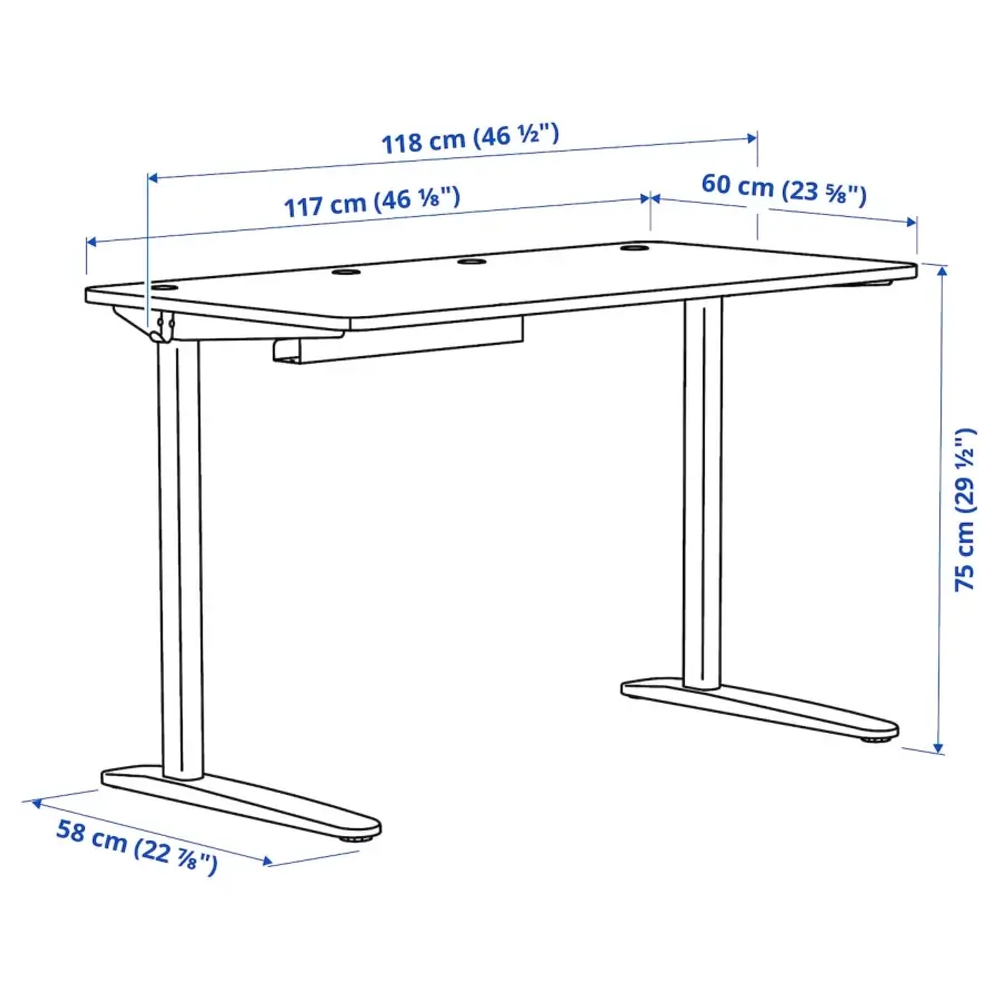 Письменный стол с ящиками - IKEA RELATERA/РЕЛАТЕРА ИКЕА, белый