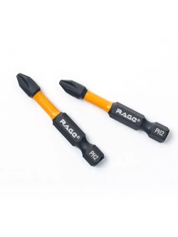 Биты торсионные IMPACT S2 PH2 x 50 мм 2 шт RAGE by VIRA