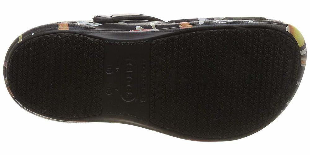 Сабо Crocs Work Bistro Graphic Clog Black Tangerine
