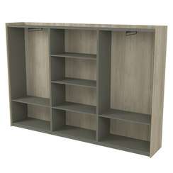 15ШТС.1811 Шкаф высокий, комбинированный, трехсоставный (2636*460*1828)