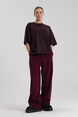 Брюки свободные вельвет