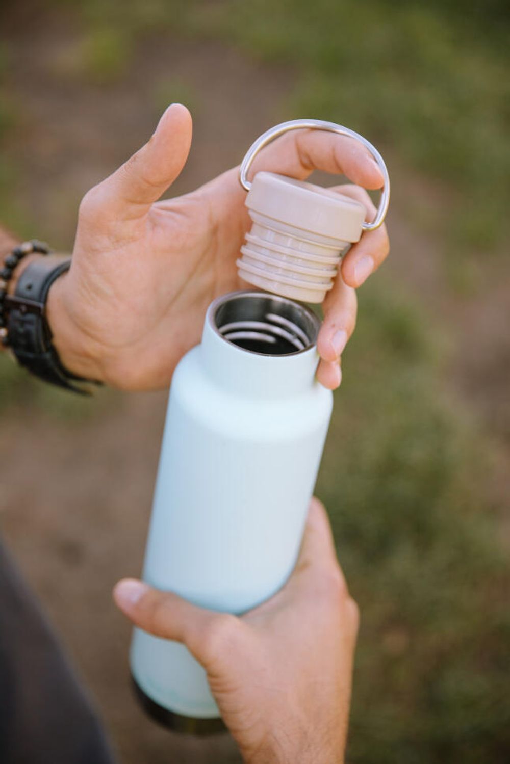 Термобутылка Klean Kanteen NEW Insulated Classic 20oz (592 мл) Blue Tint