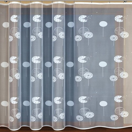 Занавеска "Ф. ОДУВАНЫ" на шторной ленте, цвет белый, Польша.