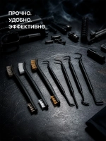 Набор для чистки труднодоступных местах (3 щетки, 4 крючка)