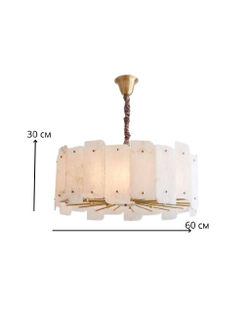 Стильная люстра с каменными пластинами ✨