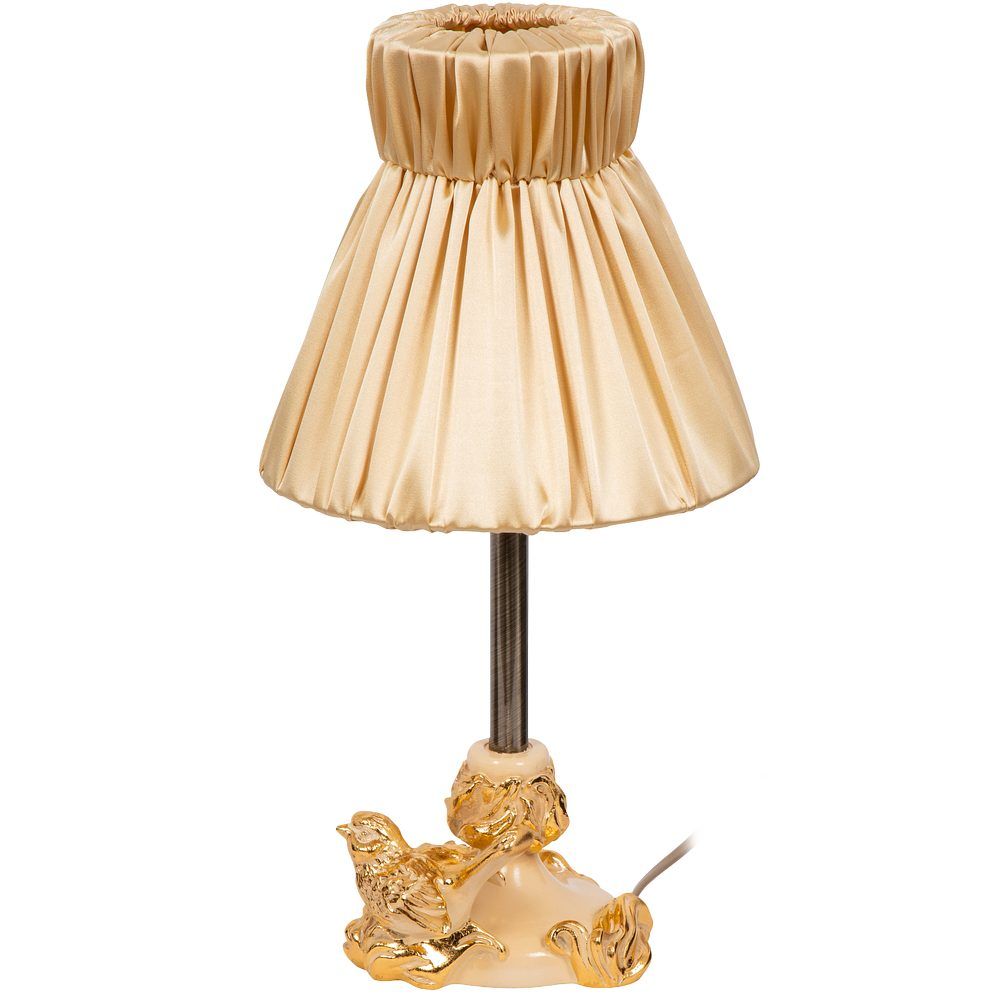 Настольная лампа Белла Айвори с абажуром Адель Айвори