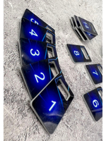 Номерки для ключей акрил 3х5 см