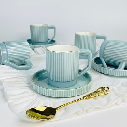 Lenardi 155-005 Кофейный набор 12пр. 120мл в под.уп.(х8)Фарфор