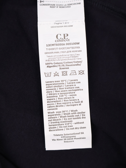 Футболка C.P. Company 30/1 Jersey Vertical Logo Navy